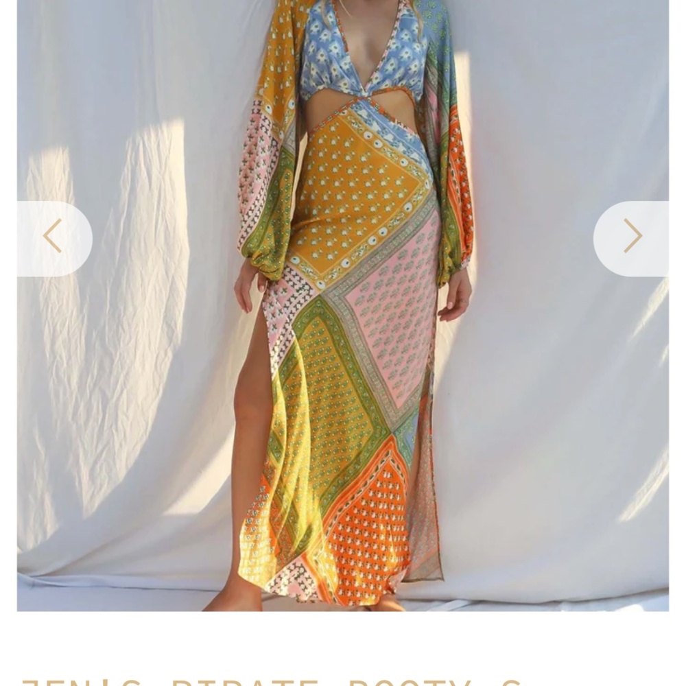 JENS PIRATE BOOTY MAXI Multicolor Patterned Women's Dress